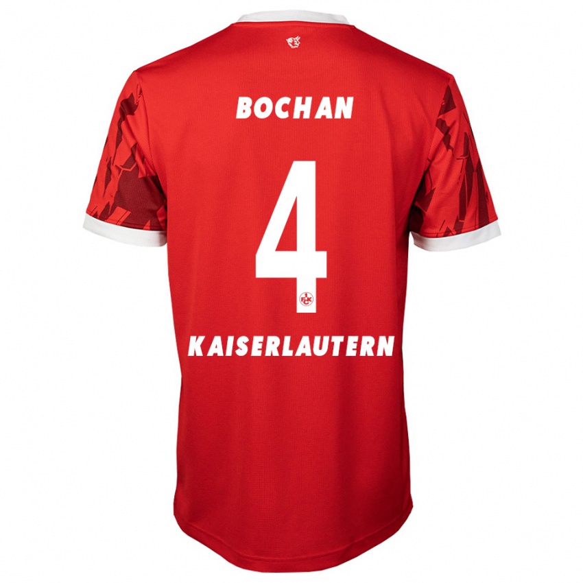 ילדים מקסים בוצ'אן #4 אדום לבן ג'רזי ביתית 2025/26 חולצה קצרה