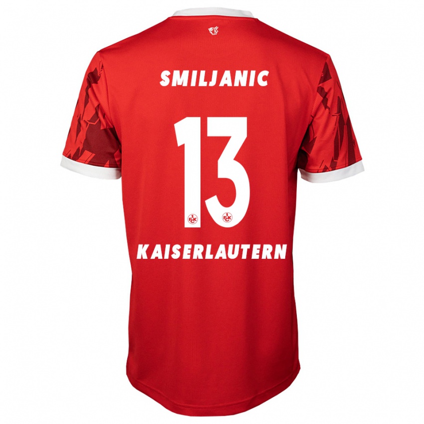 ילדים Ivan Smiljanic #13 אדום לבן ג'רזי ביתית 2025/26 חולצה קצרה