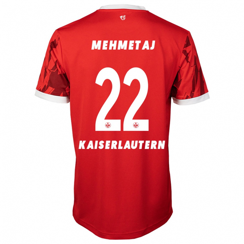 ילדים אלבן מהמטאי #22 אדום לבן ג'רזי ביתית 2025/26 חולצה קצרה