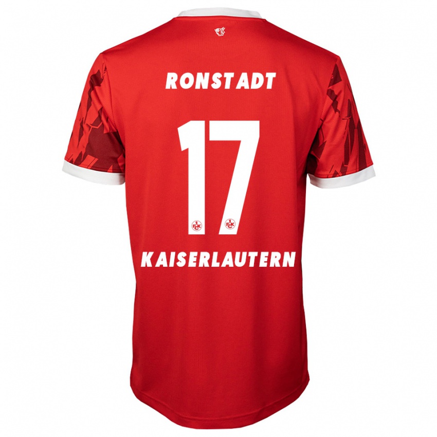 ילדים פרנק רונסטאדט #17 אדום לבן ג'רזי ביתית 2025/26 חולצה קצרה
