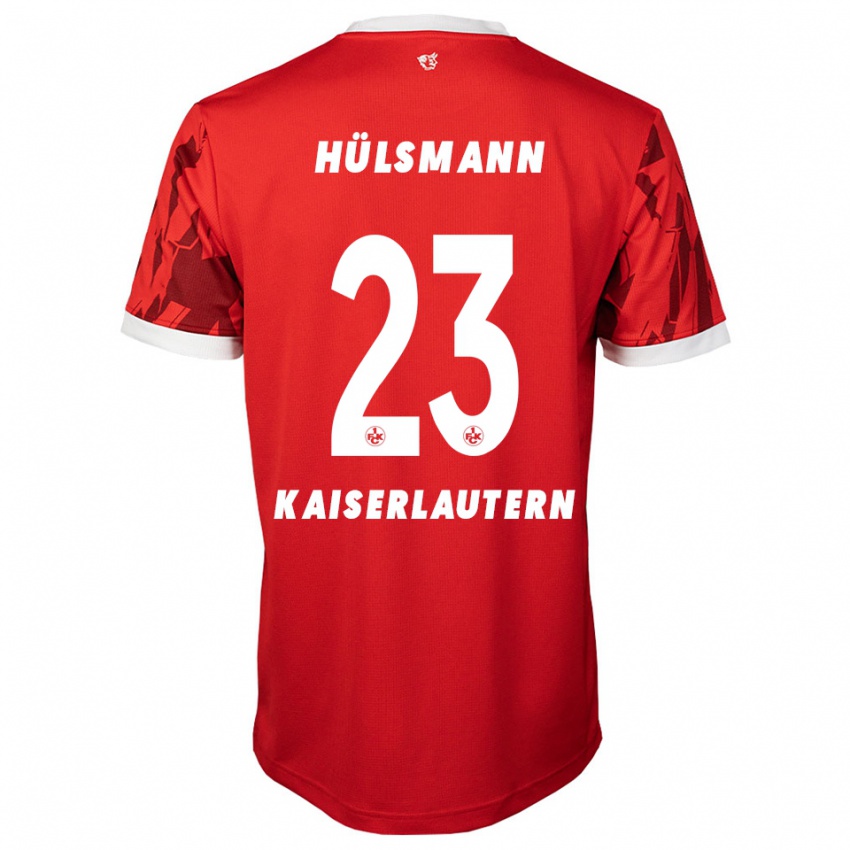 ילדים Randy Hülsmann #23 אדום לבן ג'רזי ביתית 2025/26 חולצה קצרה