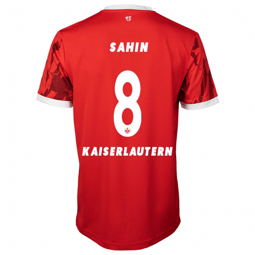 ילדים סמיה שאהין #8 אדום לבן ג'רזי ביתית 2025/26 חולצה קצרה