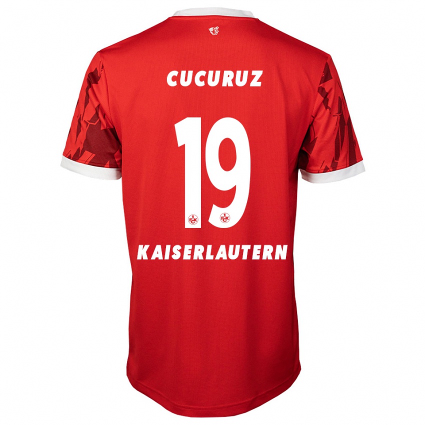 ילדים Nichita Cucuruz #19 אדום לבן ג'רזי ביתית 2025/26 חולצה קצרה