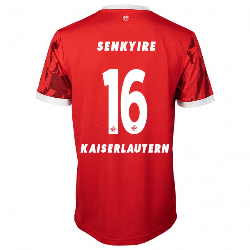 ילדים Benny Senkyire #16 אדום לבן ג'רזי ביתית 2025/26 חולצה קצרה