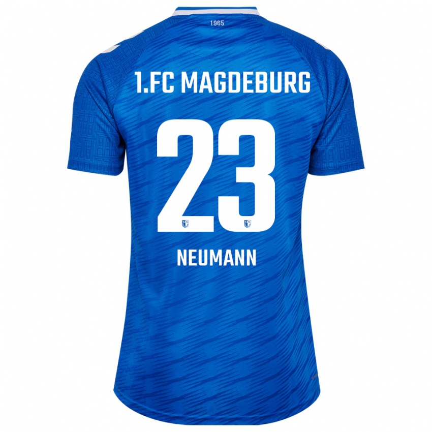 ילדים Annika Neumann #23 כחול לבן ג'רזי ביתית 2025/26 חולצה קצרה