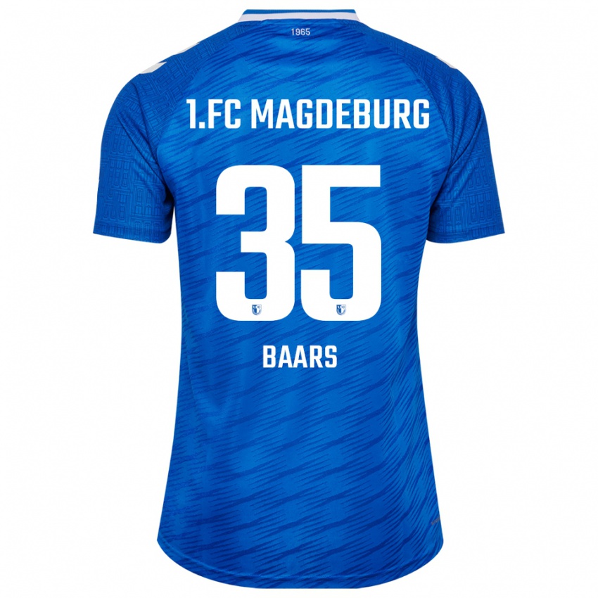 ילדים Magnus Baars #35 כחול לבן ג'רזי ביתית 2025/26 חולצה קצרה