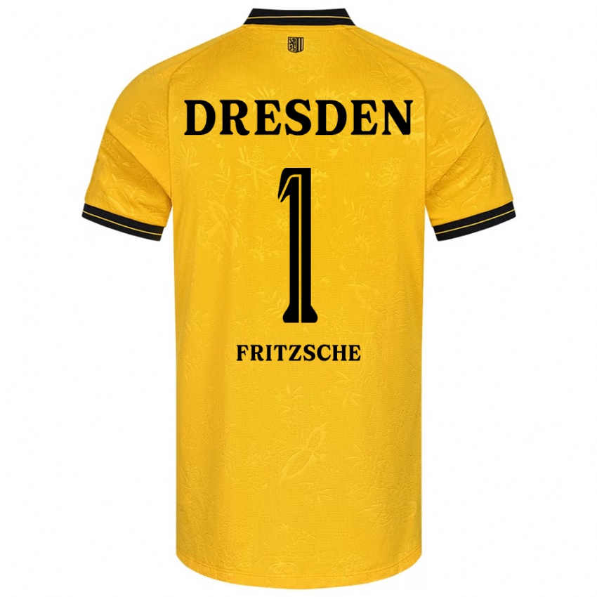 ילדים מקסימוס ג׳ואל פריטשה #1 צהוב שחור ג'רזי ביתית 2025/26 חולצה קצרה