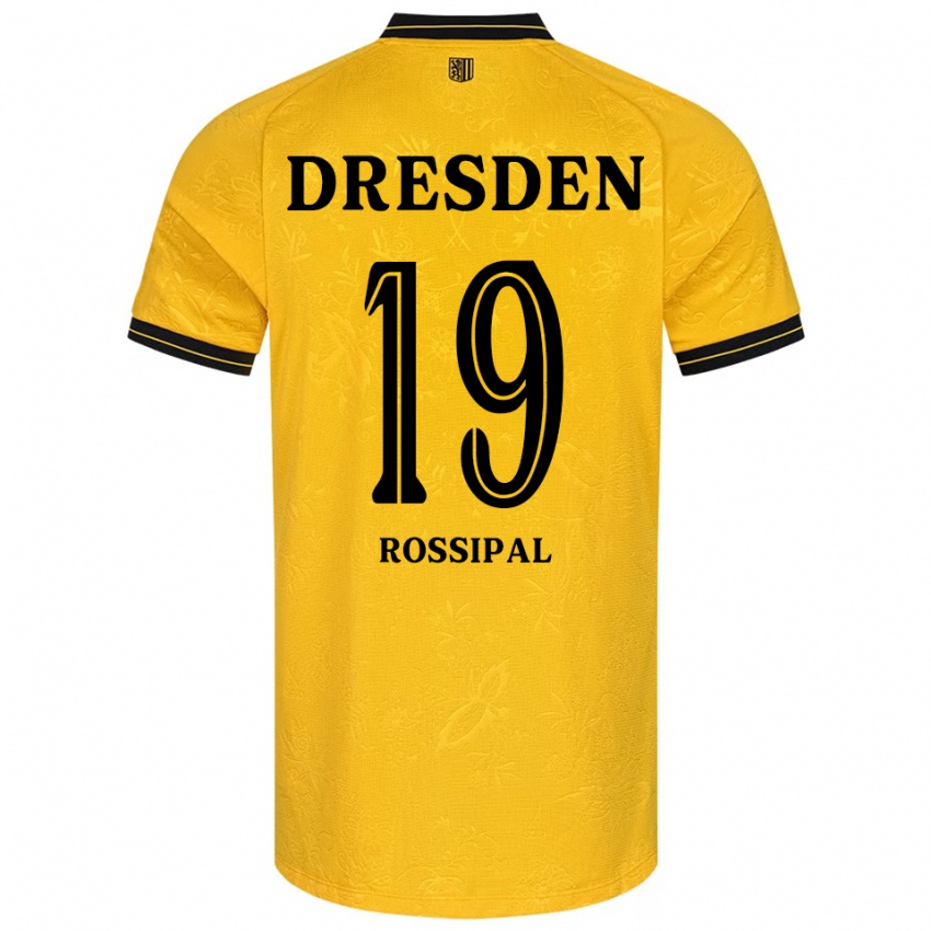 ילדים אלכסנדר רוסיפל #19 צהוב שחור ג'רזי ביתית 2025/26 חולצה קצרה