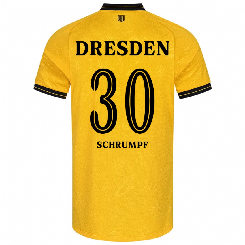 ילדים ג׳אניס שרומפף #30 צהוב שחור ג'רזי ביתית 2025/26 חולצה קצרה