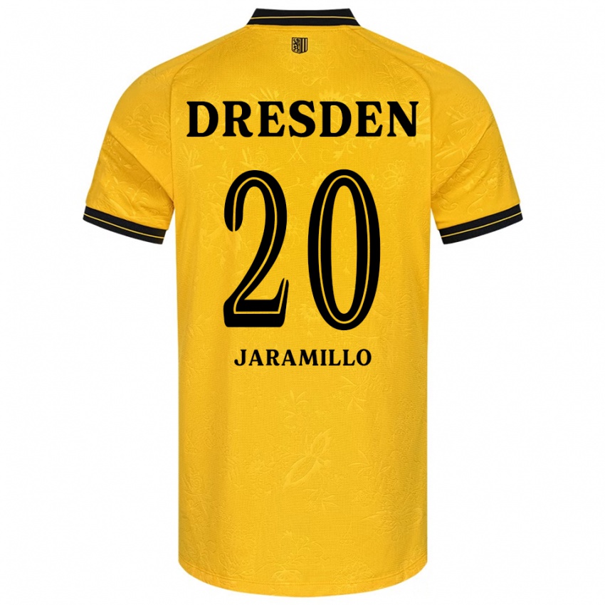 ילדים Santiago Abou Said Jaramillo #20 צהוב שחור ג'רזי ביתית 2025/26 חולצה קצרה
