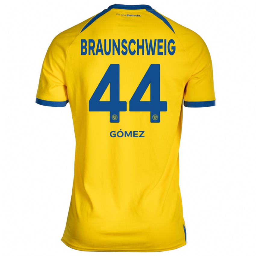 ילדים יוהאן גומז #44 צהוב כחול ג'רזי ביתית 2025/26 חולצה קצרה
