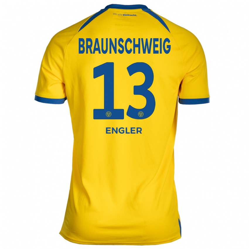 ילדים יארנו אנגלר #13 צהוב כחול ג'רזי ביתית 2025/26 חולצה קצרה