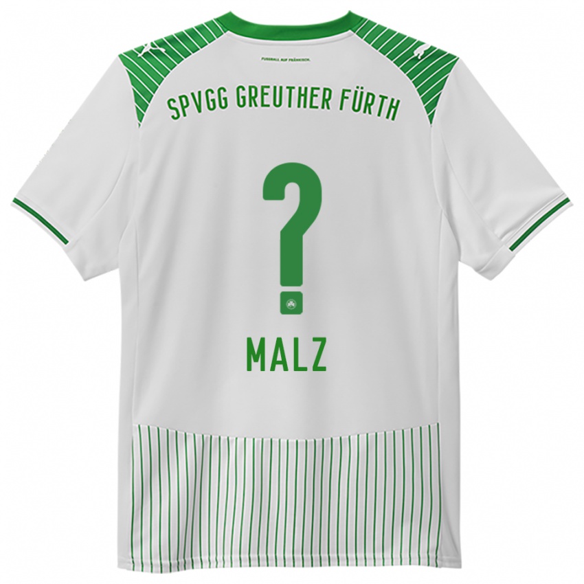 ילדים Emily-Sophie Malz #0 לבן ירוק ג'רזי ביתית 2025/26 חולצה קצרה