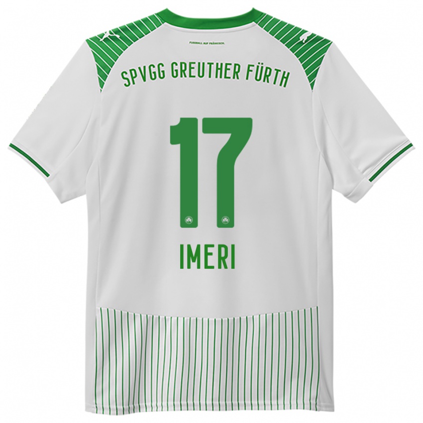 ילדים Adem Imeri #17 לבן ירוק ג'רזי ביתית 2025/26 חולצה קצרה