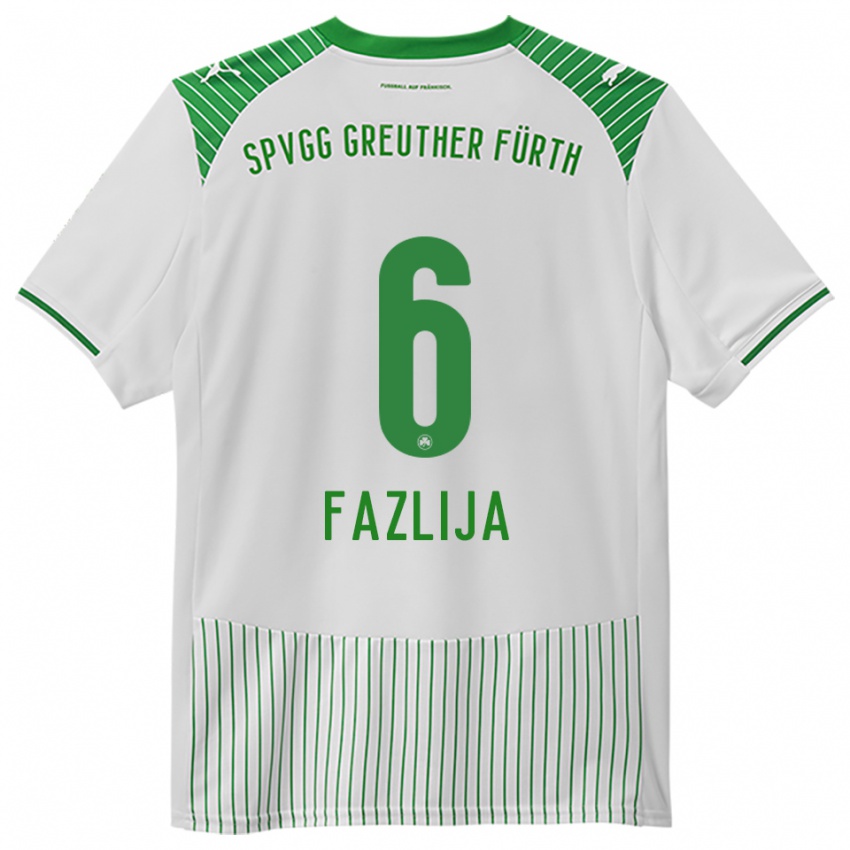 ילדים ארג׳נית פאזליה #6 לבן ירוק ג'רזי ביתית 2025/26 חולצה קצרה