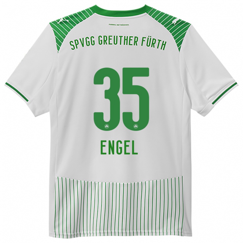 ילדים Jakob Engel #35 לבן ירוק ג'רזי ביתית 2025/26 חולצה קצרה