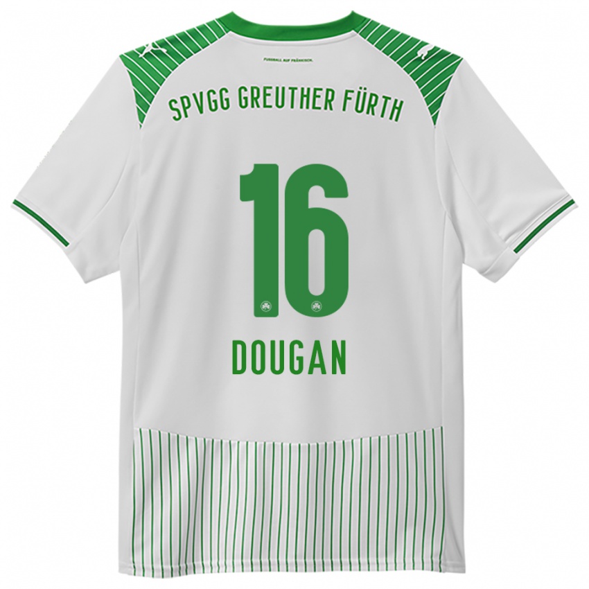 ילדים כילן דוגן #16 לבן ירוק ג'רזי ביתית 2025/26 חולצה קצרה