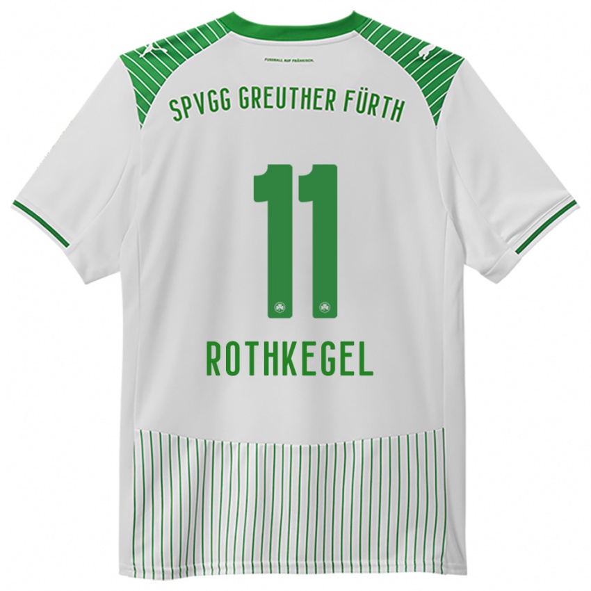 ילדים הנרי רוטקגל #11 לבן ירוק ג'רזי ביתית 2025/26 חולצה קצרה