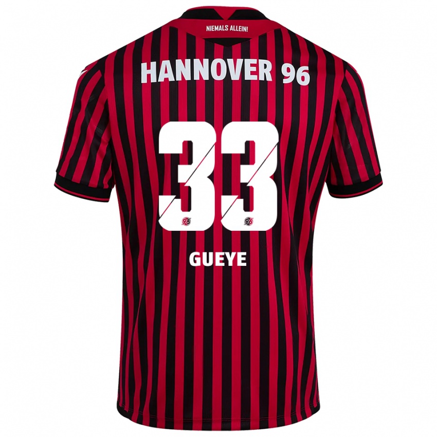 ילדים עבדולאייה גווא #33 אדום שחור ג'רזי ביתית 2025/26 חולצה קצרה