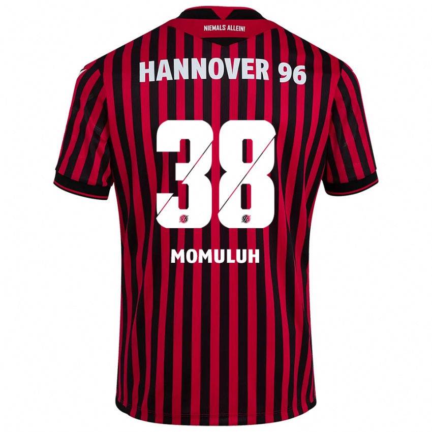 ילדים Monju Momuluh #38 אדום שחור ג'רזי ביתית 2025/26 חולצה קצרה