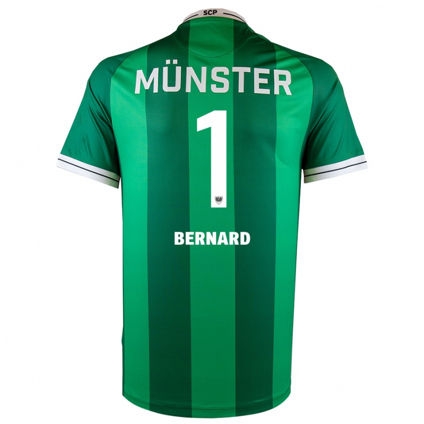 ילדים Jan Bernard #1 ירוק לבן ג'רזי ביתית 2025/26 חולצה קצרה