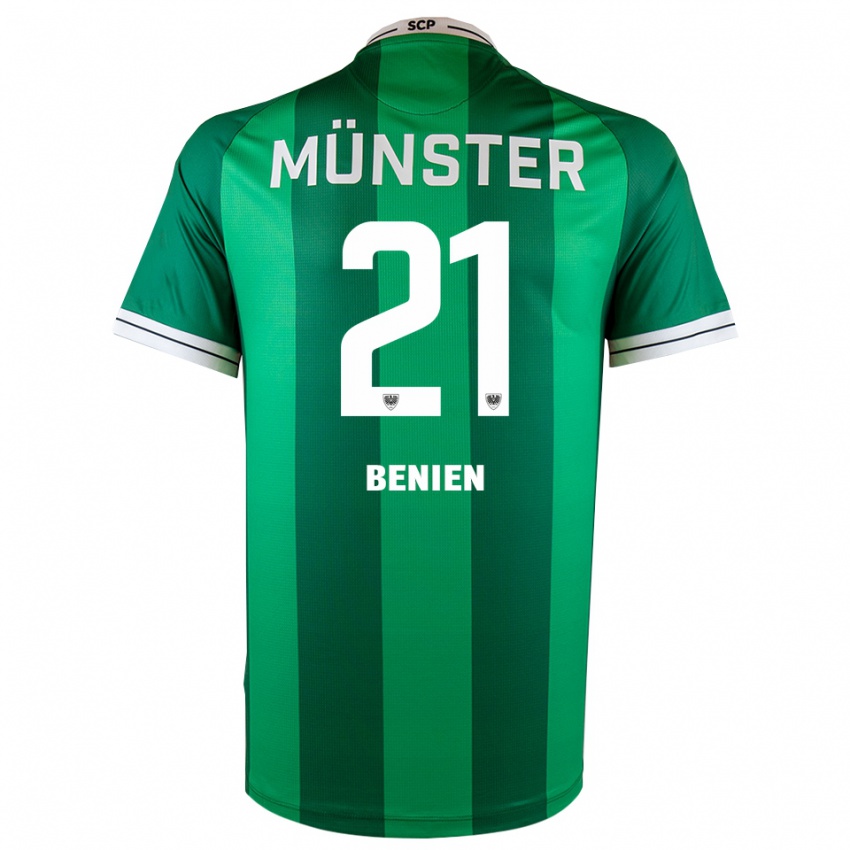 ילדים Lennet Benien #21 ירוק לבן ג'רזי ביתית 2025/26 חולצה קצרה