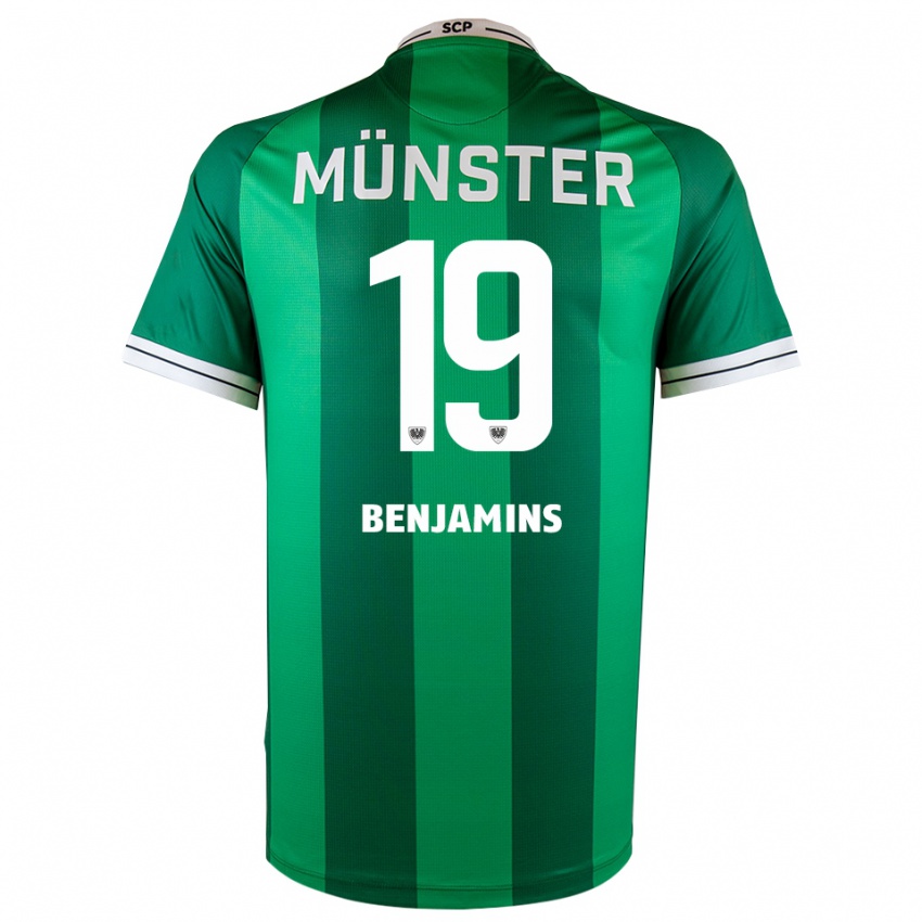 ילדים מרווין בנג׳מינס #19 ירוק לבן ג'רזי ביתית 2025/26 חולצה קצרה