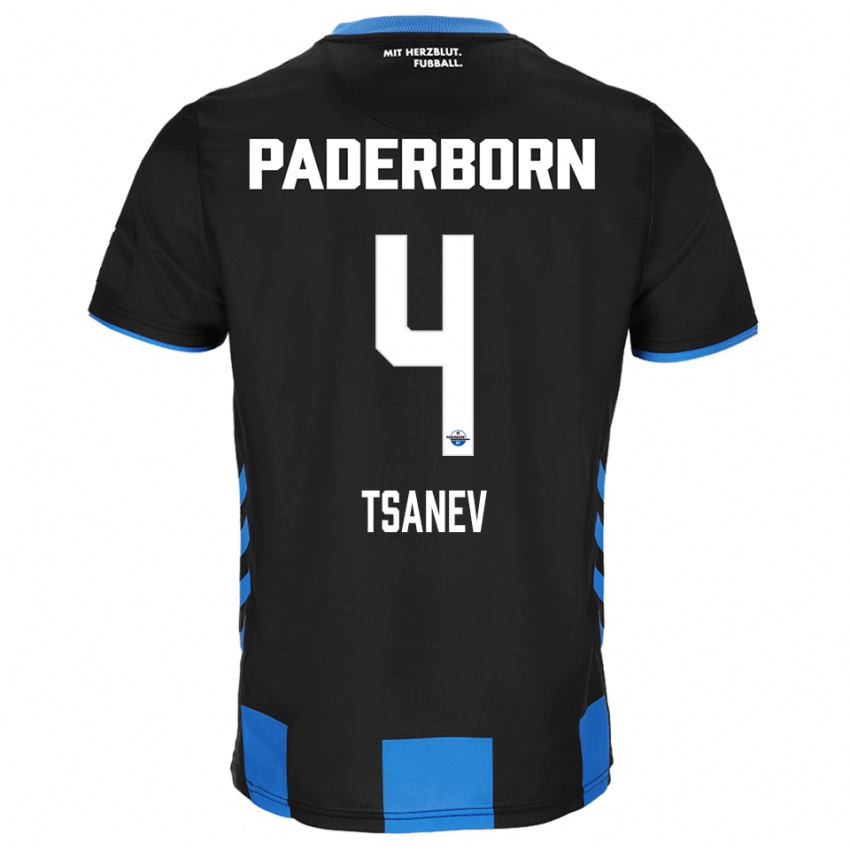 ילדים סימאון טסנב #4 שחור כחול ג'רזי ביתית 2025/26 חולצה קצרה