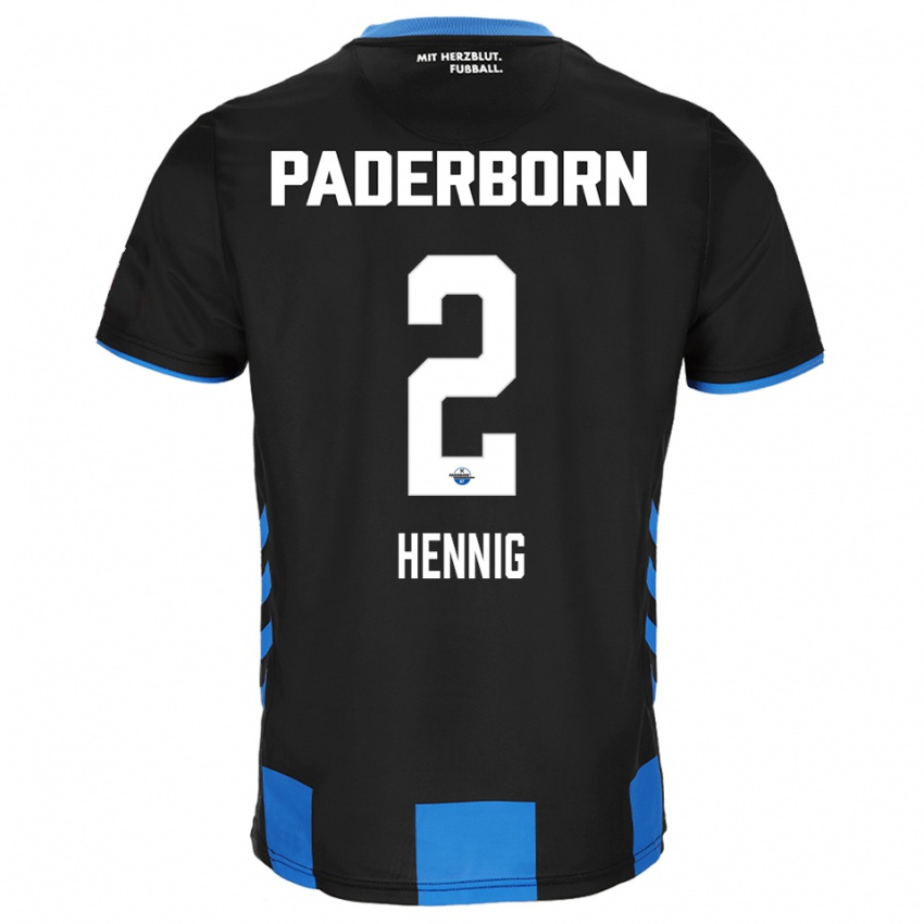 ילדים לני הניג #2 שחור כחול ג'רזי ביתית 2025/26 חולצה קצרה