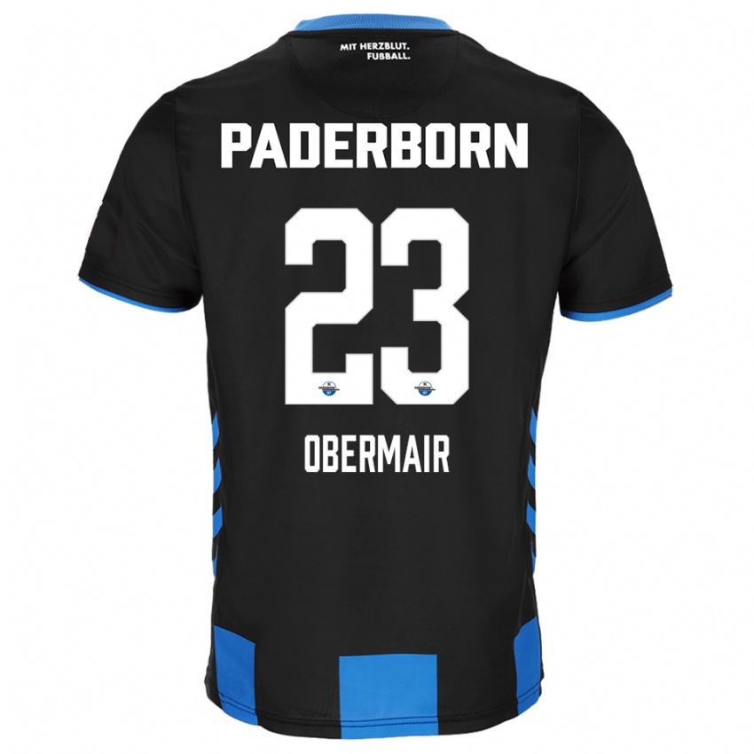 ילדים רפאל אוברמאייר #23 שחור כחול ג'רזי ביתית 2025/26 חולצה קצרה