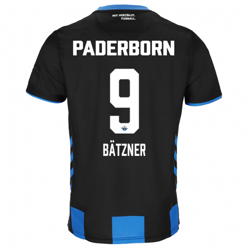 ילדים Nick Bätzner #9 שחור כחול ג'רזי ביתית 2025/26 חולצה קצרה