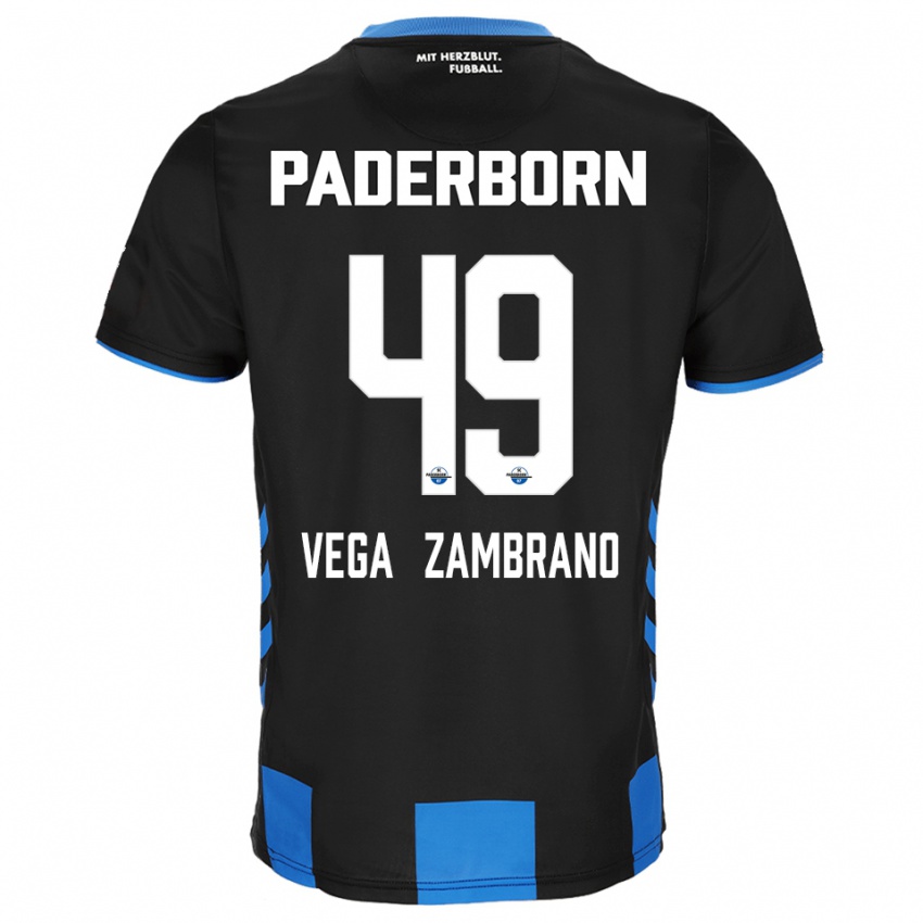 ילדים ג׳ואל וגה זמבראנו #49 שחור כחול ג'רזי ביתית 2025/26 חולצה קצרה