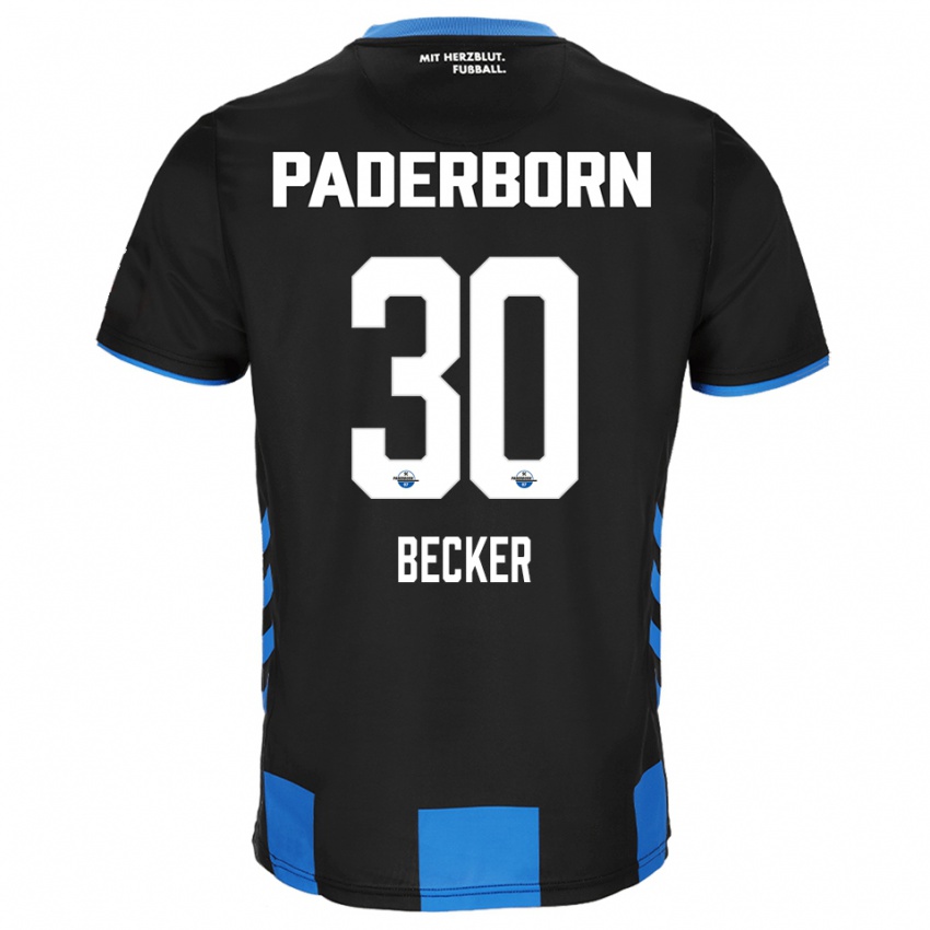 ילדים Mark Becker #30 שחור כחול ג'רזי ביתית 2025/26 חולצה קצרה