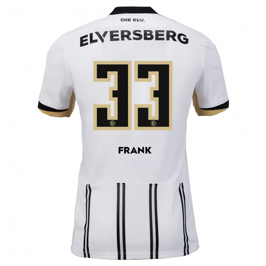 ילדים Ronja Frank #33 לבן שחור ג'רזי ביתית 2025/26 חולצה קצרה