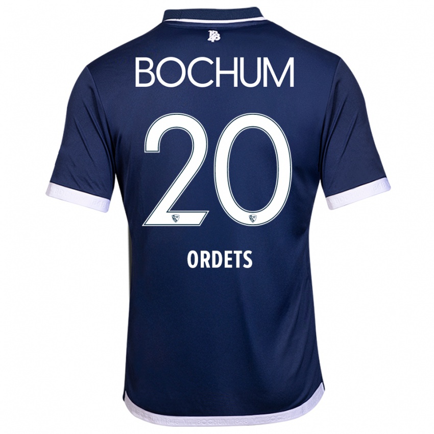 ילדים איבן אורדץ #20 כחול נייבי לבן ג'רזי ביתית 2025/26 חולצה קצרה