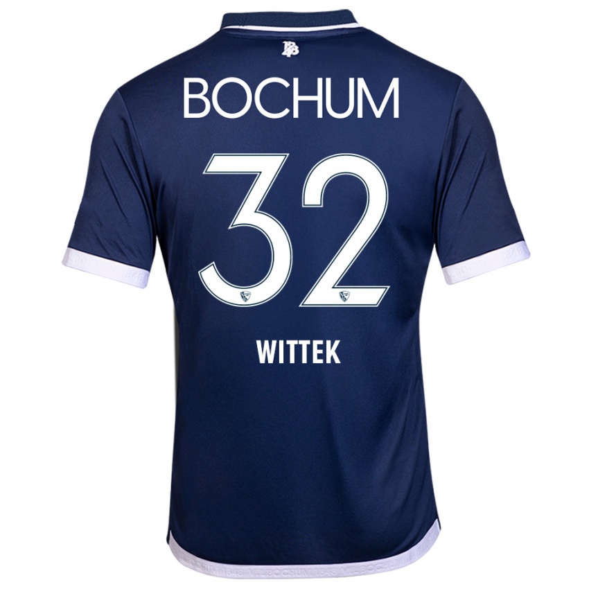 ילדים מקסימיליאן ויטק #32 כחול נייבי לבן ג'רזי ביתית 2025/26 חולצה קצרה