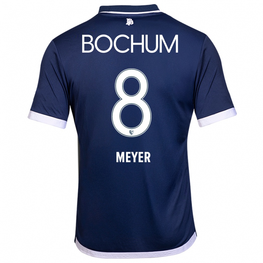 ילדים Tom Meyer #8 כחול נייבי לבן ג'רזי ביתית 2025/26 חולצה קצרה