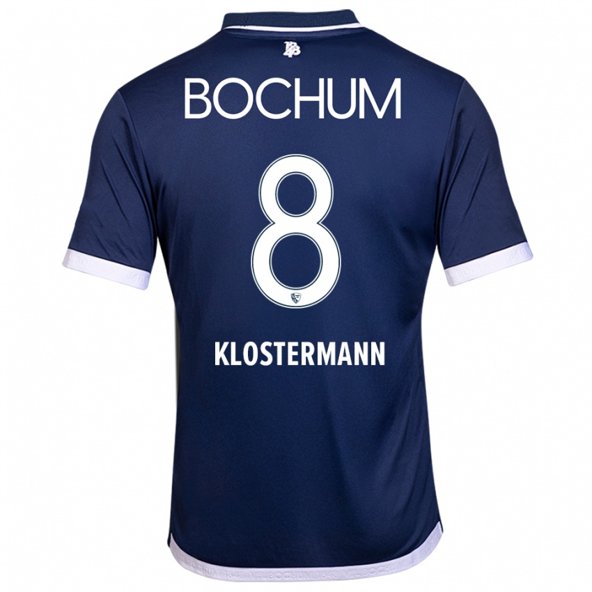 ילדים מישל קלוסטרמן #8 כחול נייבי לבן ג'רזי ביתית 2025/26 חולצה קצרה