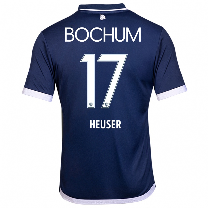 ילדים בן הויסר #17 כחול נייבי לבן ג'רזי ביתית 2025/26 חולצה קצרה