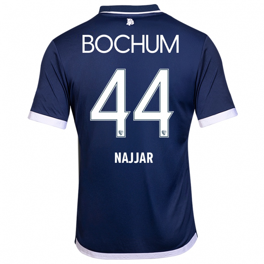 ילדים ג׳מיל נג׳אר #44 כחול נייבי לבן ג'רזי ביתית 2025/26 חולצה קצרה