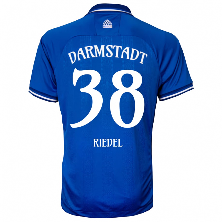 ילדים קלמנס רידל #38 כחול לבן ג'רזי ביתית 2025/26 חולצה קצרה