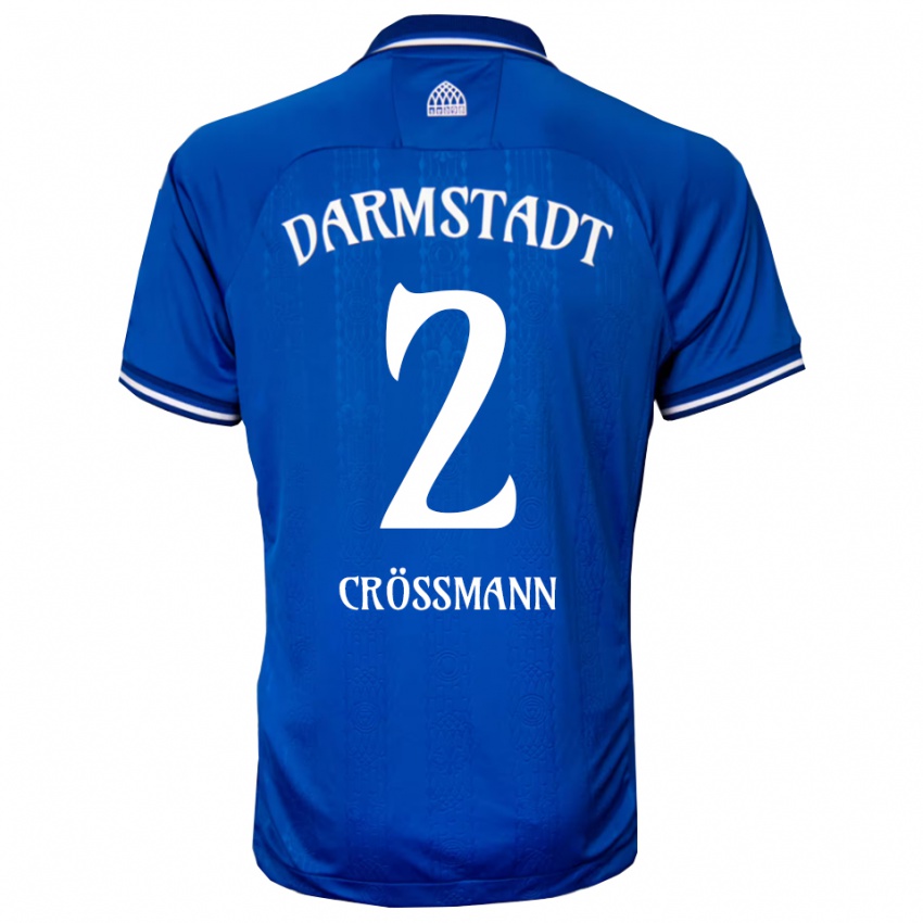 ילדים Elias Crößmann #2 כחול לבן ג'רזי ביתית 2025/26 חולצה קצרה