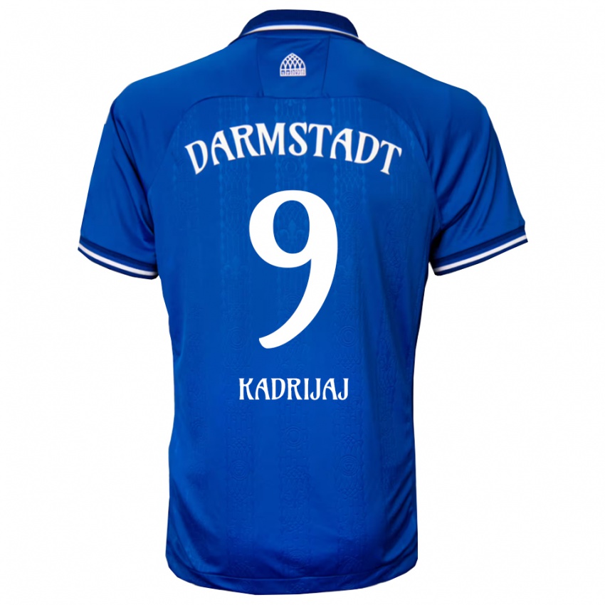 ילדים Smail Kadrijaj #9 כחול לבן ג'רזי ביתית 2025/26 חולצה קצרה