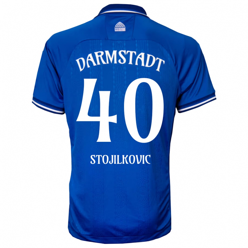 ילדים פיליפ סטויילקוביץ' #40 כחול לבן ג'רזי ביתית 2025/26 חולצה קצרה