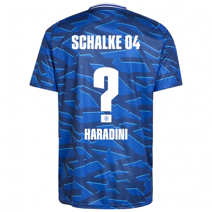 ילדים Hassan Haradini #0 כחול רויאל לבן ג'רזי ביתית 2025/26 חולצה קצרה