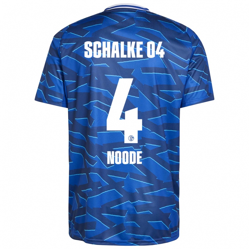 ילדים Steve Noode #4 כחול רויאל לבן ג'רזי ביתית 2025/26 חולצה קצרה