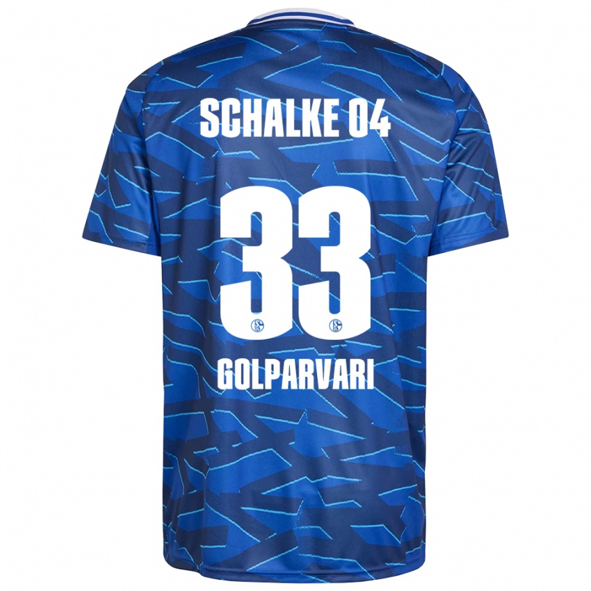 ילדים Tara Golparvari #33 כחול רויאל לבן ג'רזי ביתית 2025/26 חולצה קצרה