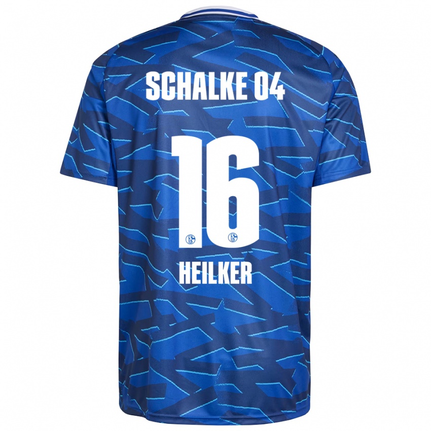 ילדים Antonia Heilker #16 כחול רויאל לבן ג'רזי ביתית 2025/26 חולצה קצרה