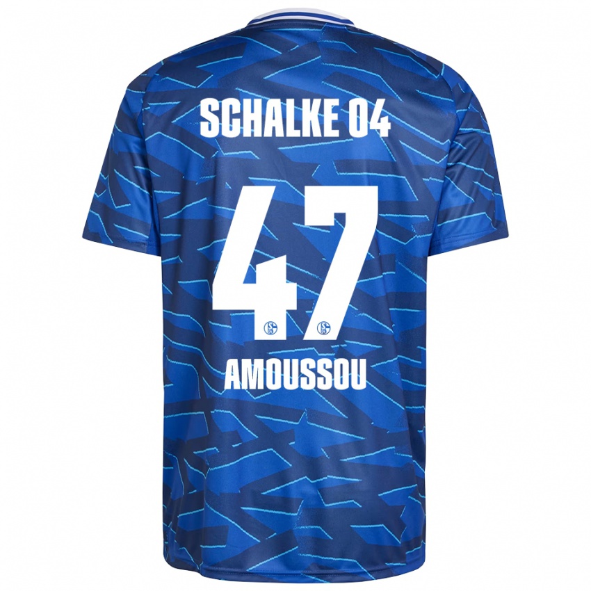 ילדים Zaid Amoussou #47 כחול רויאל לבן ג'רזי ביתית 2025/26 חולצה קצרה