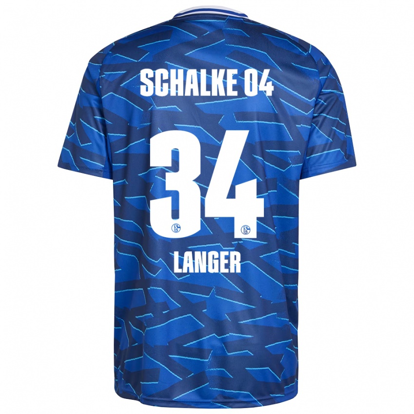 ילדים Michael Langer #34 כחול רויאל לבן ג'רזי ביתית 2025/26 חולצה קצרה